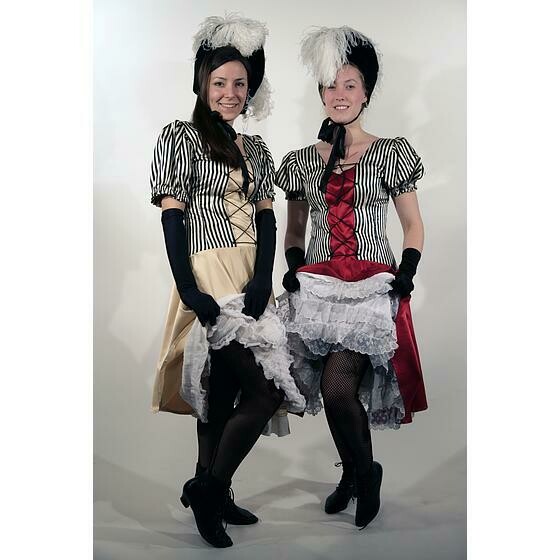 French Cancan rayé et couleur