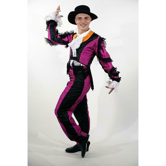 danseur espagnol violet et noir