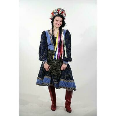 Robe folklorique Russe bleu