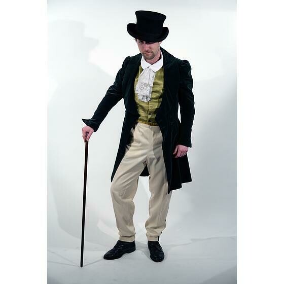 1830 civil redingote verte