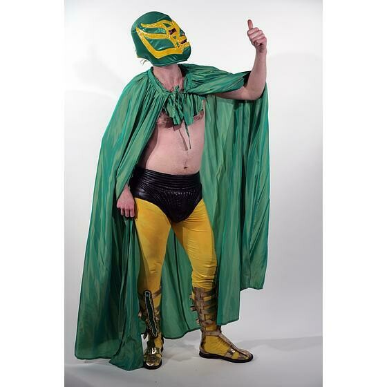 Catcheur vert et jaune