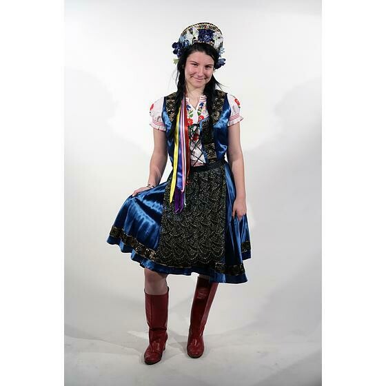 Robe folklorique Hongrois bleu