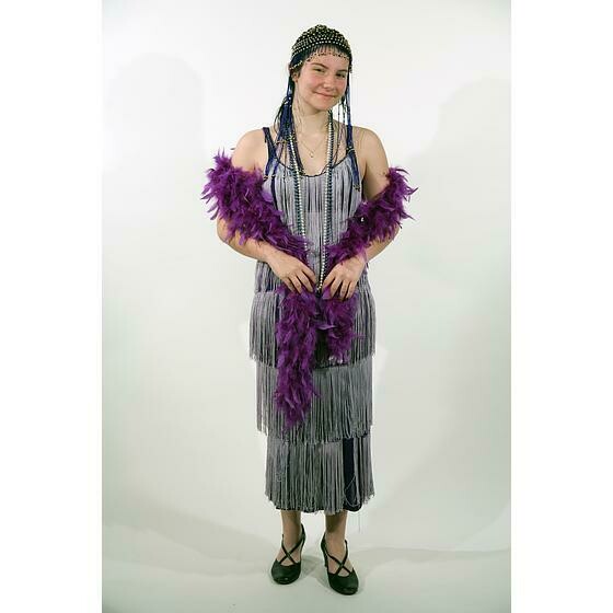1925 violette frange parme