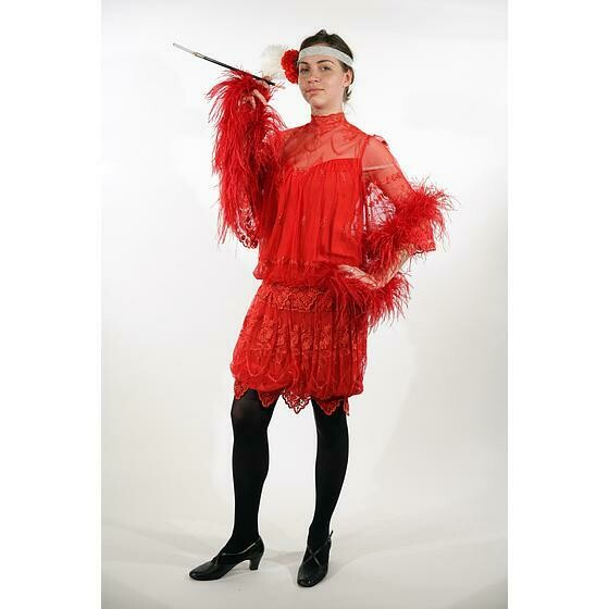 robe dentelle rouge