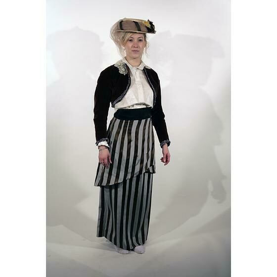 ensemble 1900 bleu et marron