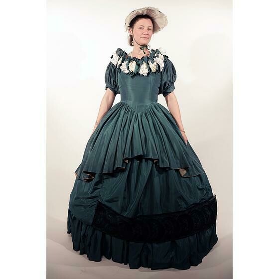 robe 2 pièces verte Nanou