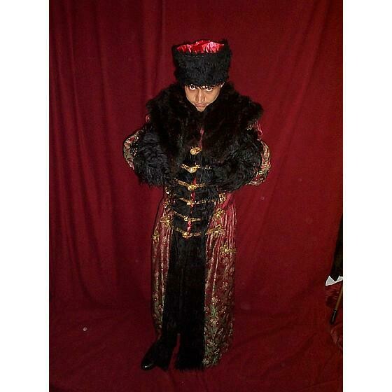 Russe manteau avec fourrure