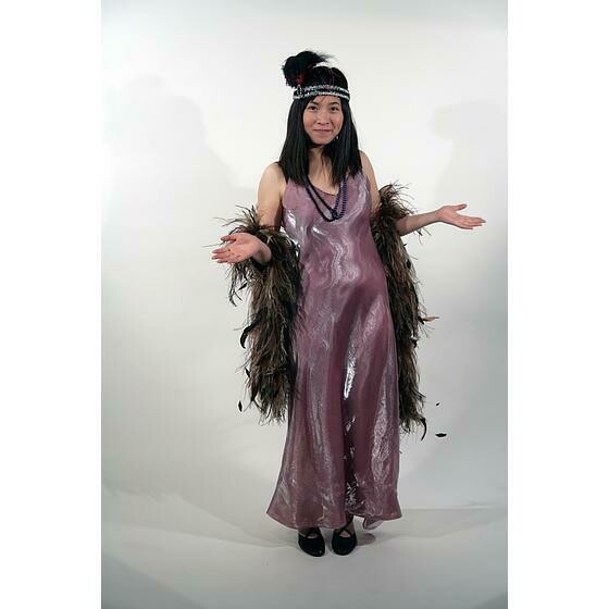 robe longue parme