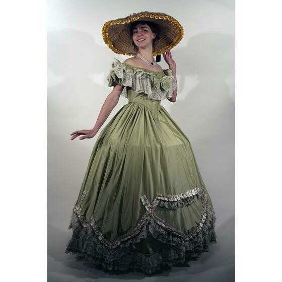 robe pistache Guylaine