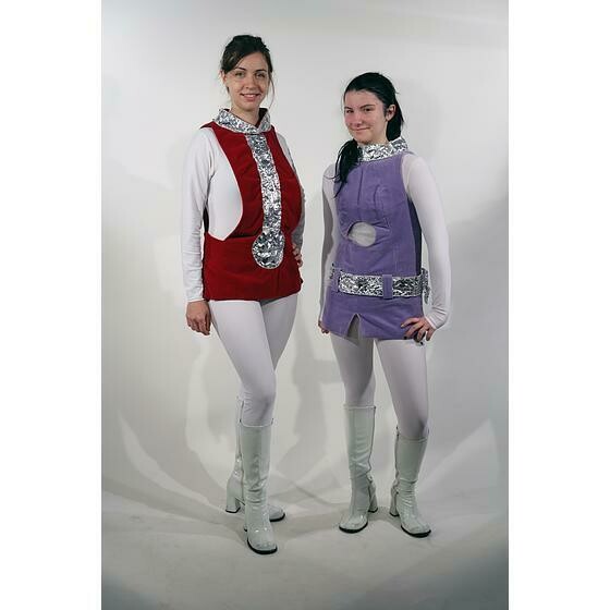 Futuriste académique blanc tunique couleur