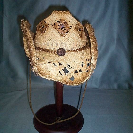 chapeau texan paille