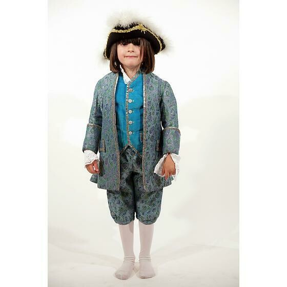 marquis 18ème bleu/gris enfant