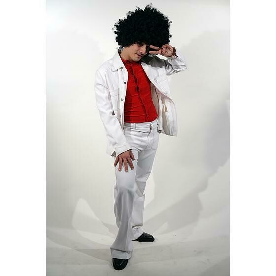 disco tenue jeen blanc