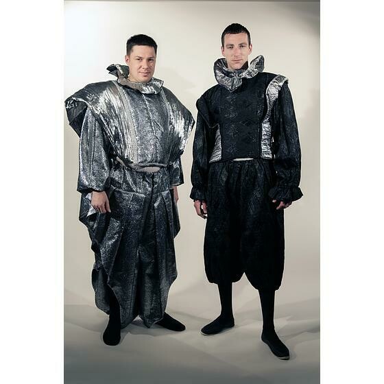 Pierrot noir et argent