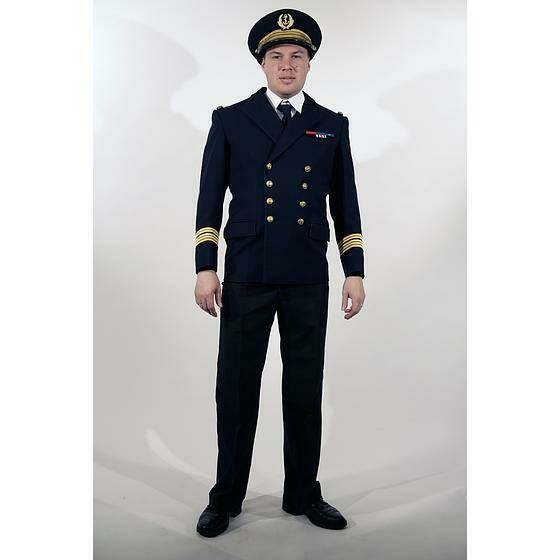 Officier de marine tenue bleu