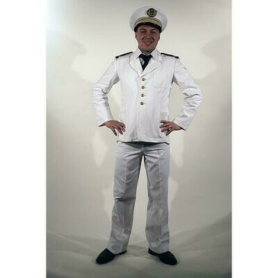 Officier de marine en tenue blanche