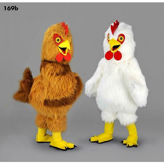 Poules rousse ou blanche