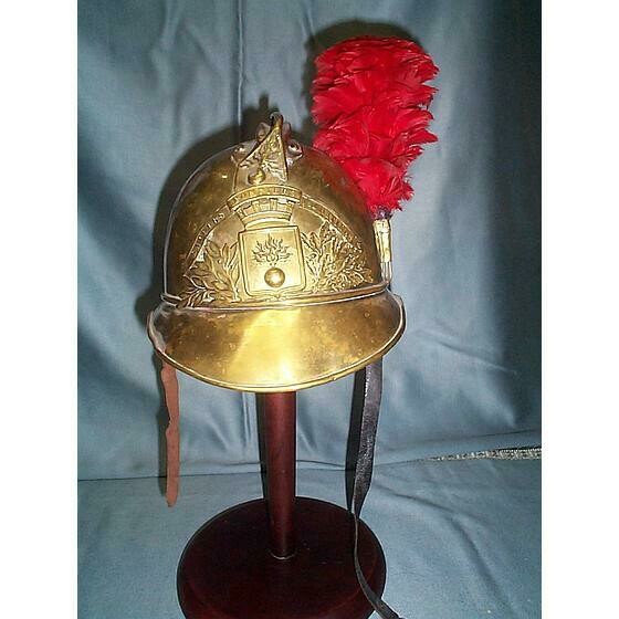 casque pompier début XXème siècle
