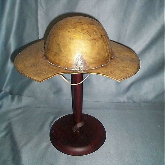casque Don Quichote en cuivre