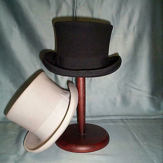 haut de forme 1860 noir ou gris