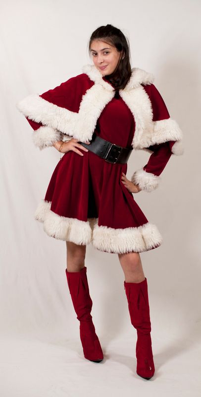 Mère Noël robe velours