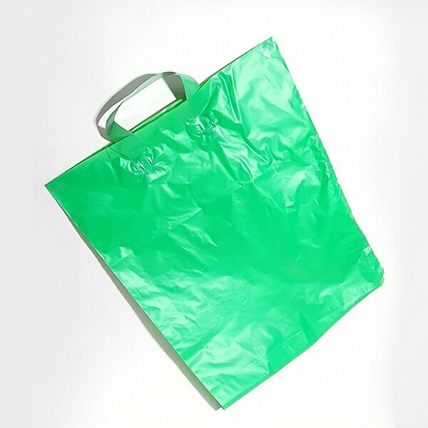 שקיות דאפי עם ידיות לופ, גודל 40-50, צבע ירוק