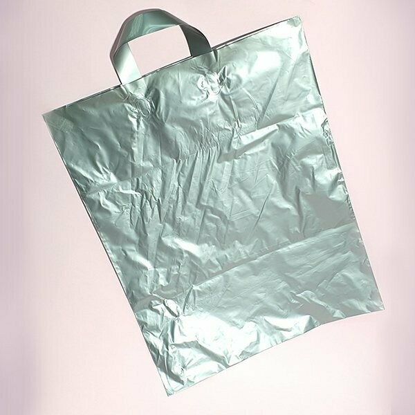 שקיות דאפי עם ידיות לופ, גודל 40-50, צבע כסף