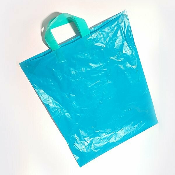 שקיות דאפי עם ידיות לופ, גודל 40-50, צבע טורקיז