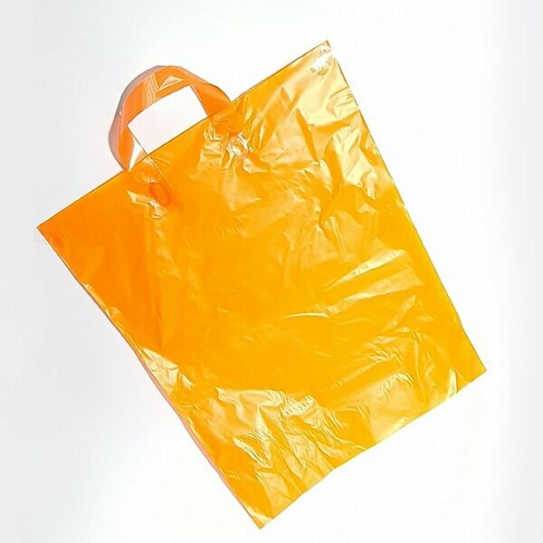 שקיות דאפי עם ידיות לופ, גודל 30-40, צבע כתום