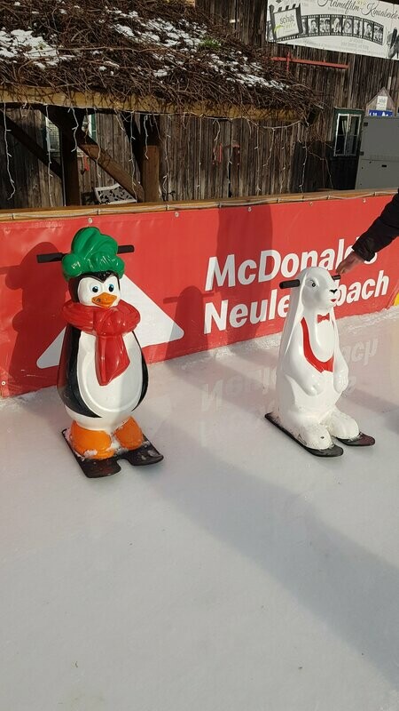 Eislaufhilfen aus Fiberglas mit Skiplattform