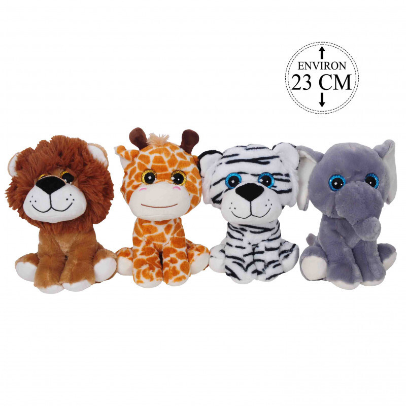 PELUCHE ANIMAUX 23CM PELUCHE ANIMAUX 23CM