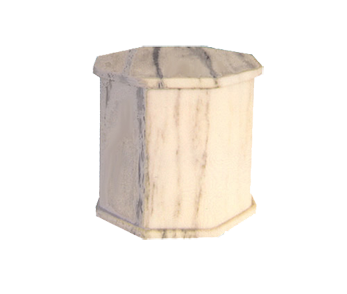 Danby White Marble Octagon Urn