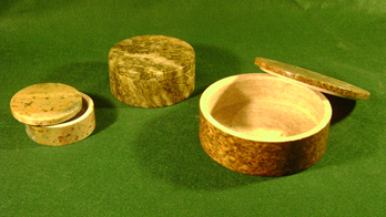 Soapstone Cylinder Jewelry Boxes