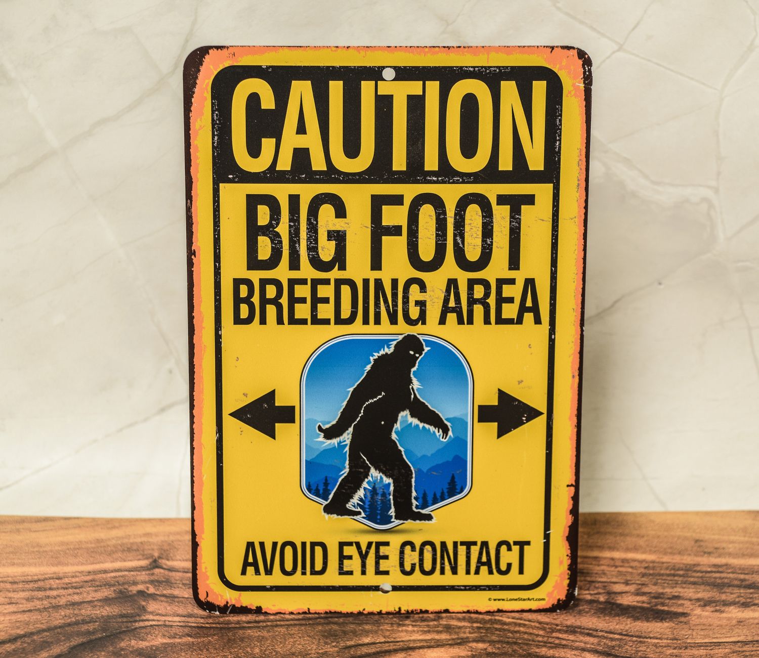 &quot;Bigfoot breeding area&quot; sign