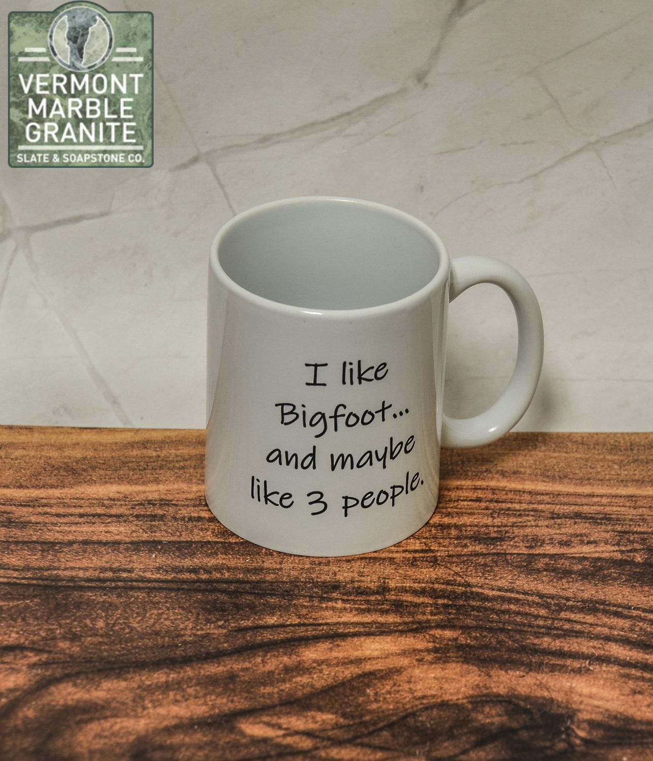 &quot; I like Bigfoot... and maybe 3 people&quot; mug