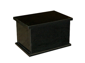 Absolute Black Granite Traditional Urn