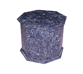 Blue Pearl Granite Octagon Urn