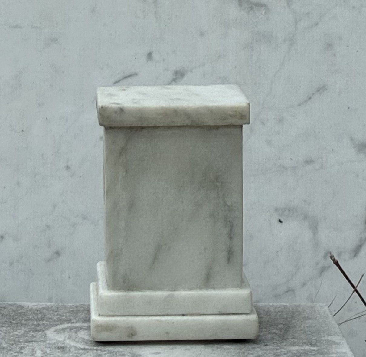 Marble Pedestal Keepsake Urn