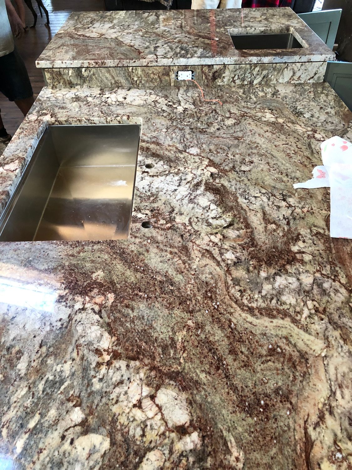 Typhoon Bordeaux Granite Sample