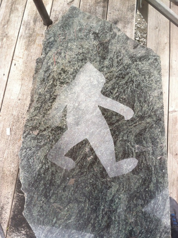Big Foot/Sasquatch Sand Blast Carving on Granite