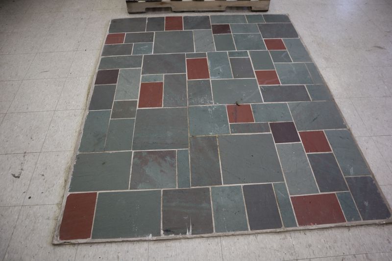 Vermont Slate Variety of Tiles, Mixed Colors, Mixed Sizes 10sf Boxes of Slate Tile