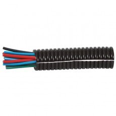 Black Nylon Convoluted Split Tubing