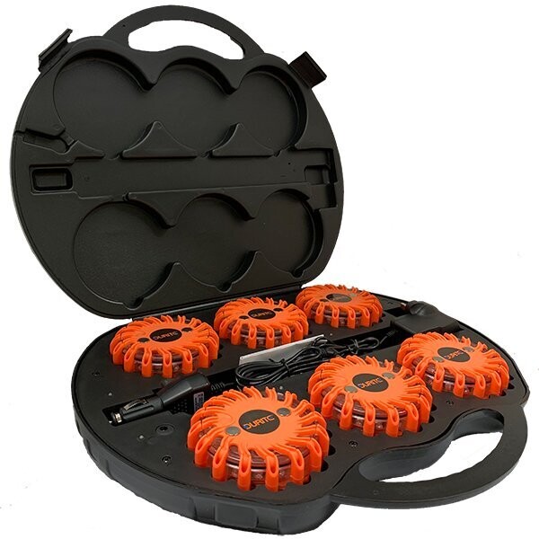 RECHARGEABLE LED WARNING FLARES