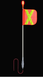 LED Warning  Whip Amber Flash