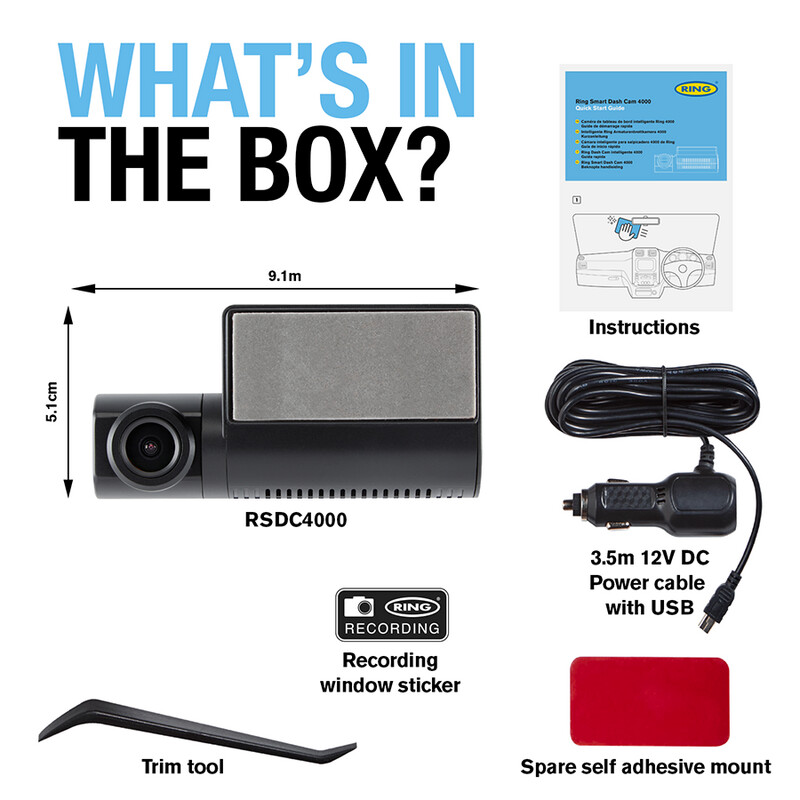 Ultra Slim Compact Smart Dash Camera
App and Wi Fi enabled full HD 1440p resolution
