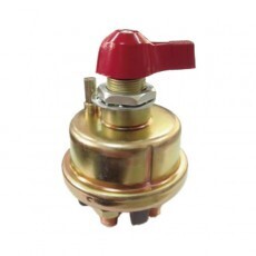 Double-Pole Battery Isolator with Fixed Key - 125A Continuous