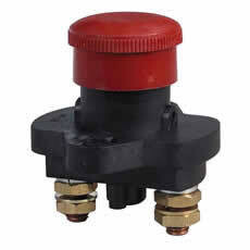 Emergency Push-Button Battery Isolator - 130A 48V