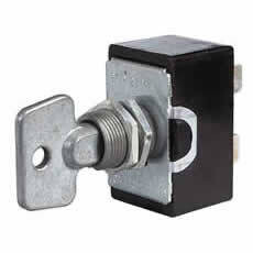Double-Pole On/Off Switch with Metal Key