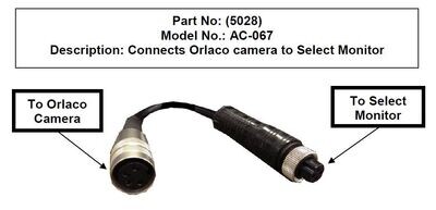 Orlaco Camera - select monitor Adapter AC-067