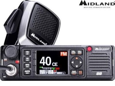 Midland 88 CB Radio - 12/24 Volt - Din Size